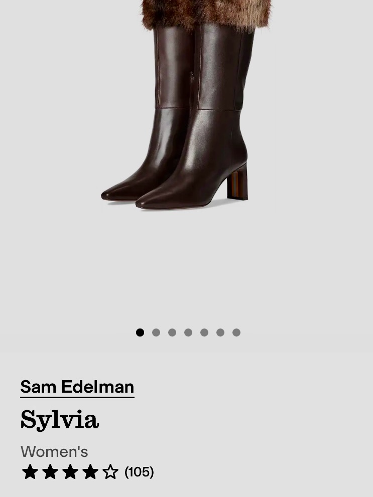 Sam Edelman Sylvia Dark Brown Leather Knee-High Heeled Boots